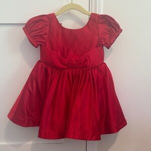 Red Puff Sleeve Dress